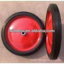 Flat Free Solid Rubber Wheel 14"x1.75"